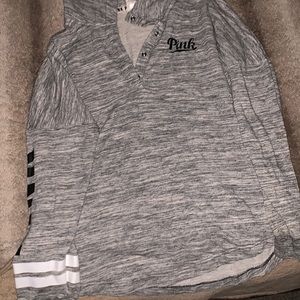 Victoria secret pink sweatshirt, gray, medium